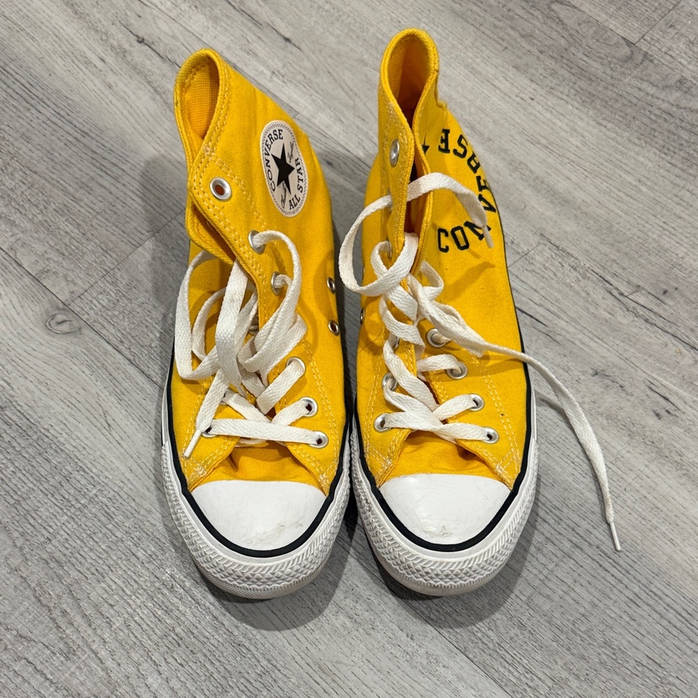 Converse Yellow High-Top Sneakers